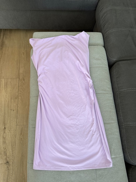 Trendy Queen Dresses & Skirts - Light Lavender Stretch Bodycon Dress  Mini Going Out Off The Shoulder